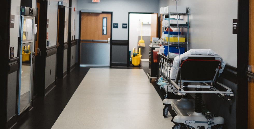 Hallway inside BSM Surgery Center, Corvallis