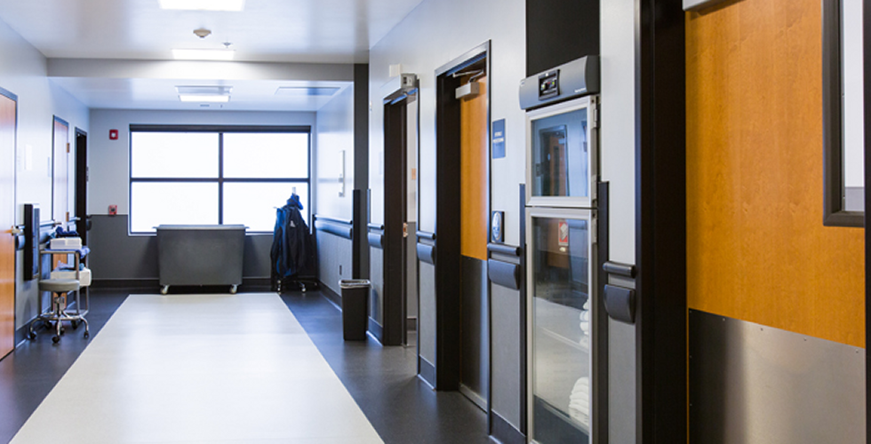 Hallway of BSM Surgery Center